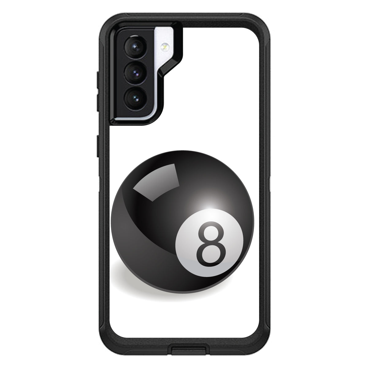 Black Eight Ball 8 OtterBox Defender Case for iPhone & Galaxy, view 5