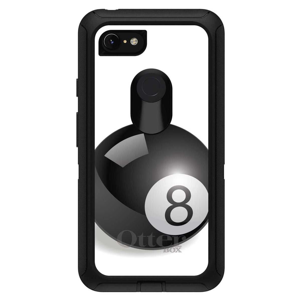 Black Eight Ball 8 OtterBox Defender Case for iPhone & Galaxy, view 18