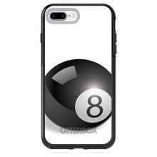 DistinctInk™ OtterBox Symmetry Series Case for Apple iPhone / Samsung Galaxy / Google Pixel - Black Eight Ball 8