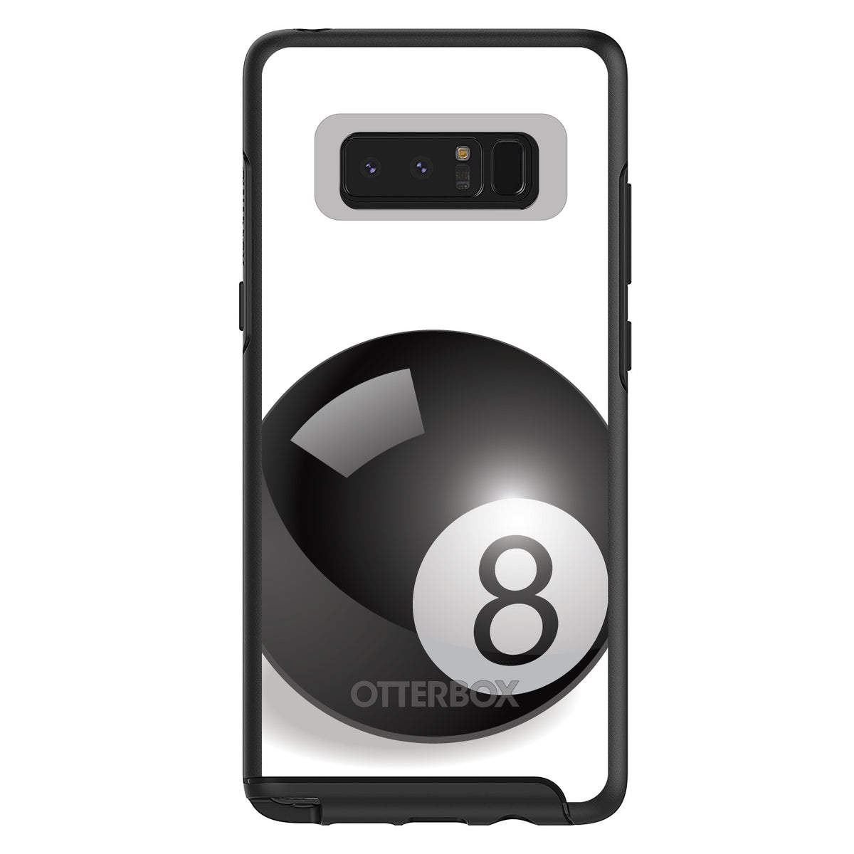Black Eight Ball 8 OtterBox Symmetry Case for iPhone & Galaxy, view 14