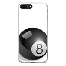 DistinctInk® Clear Shockproof Hybrid Case for Apple iPhone / Samsung Galaxy / Google Pixel - Black Eight Ball 8