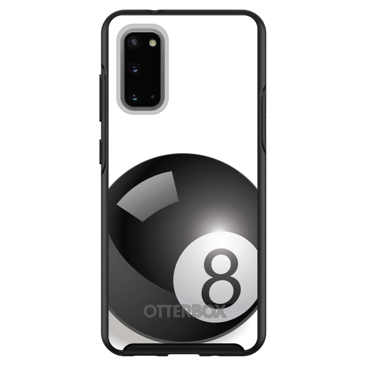 Black Eight Ball 8 OtterBox Symmetry Case for iPhone & Galaxy, view 5