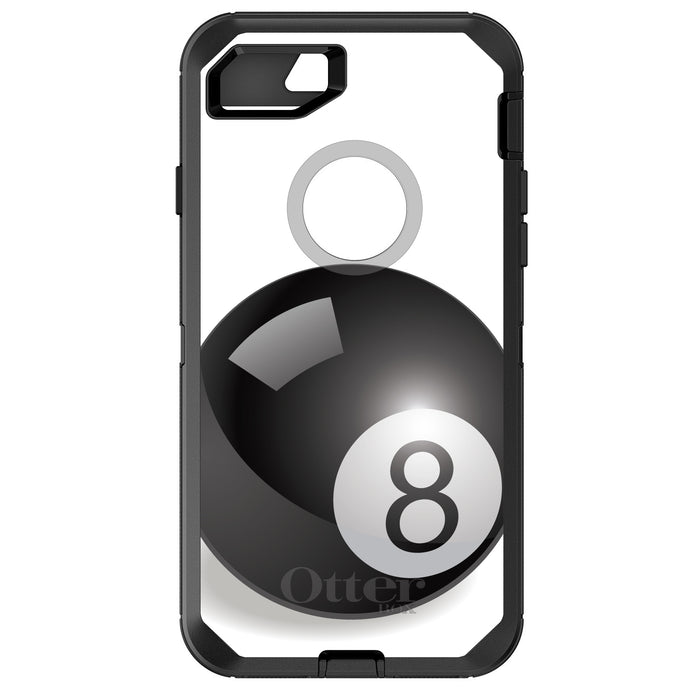 DistinctInk™ OtterBox Defender Series Case for Apple iPhone / Samsung Galaxy / Google Pixel - Black Eight Ball 8
