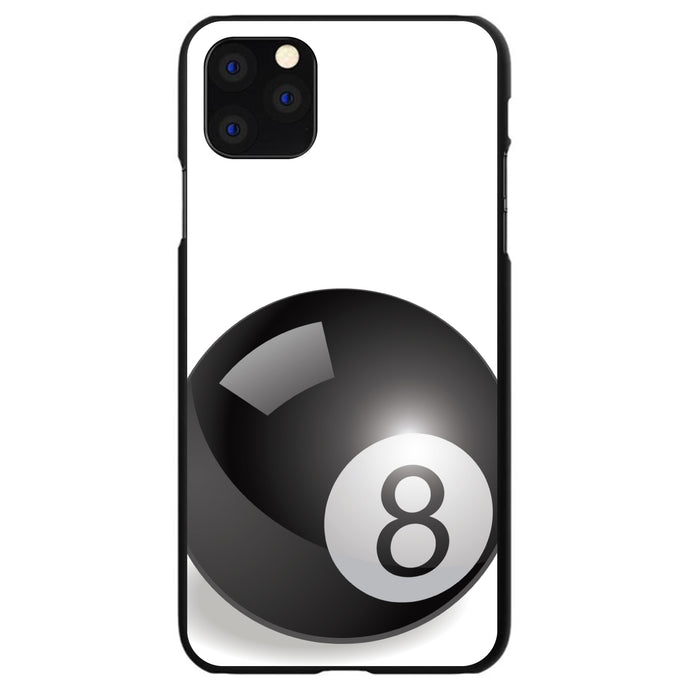 DistinctInk® Hard Plastic Snap-On Case for Apple iPhone or Samsung Galaxy - Black Eight Ball 8
