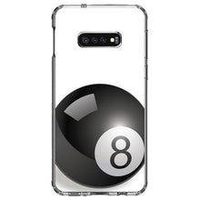 DistinctInk® Clear Shockproof Hybrid Case for Apple iPhone / Samsung Galaxy / Google Pixel - Black Eight Ball 8
