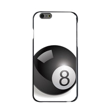 DistinctInk® Hard Plastic Snap-On Case for Apple iPhone or Samsung Galaxy - Black Eight Ball 8