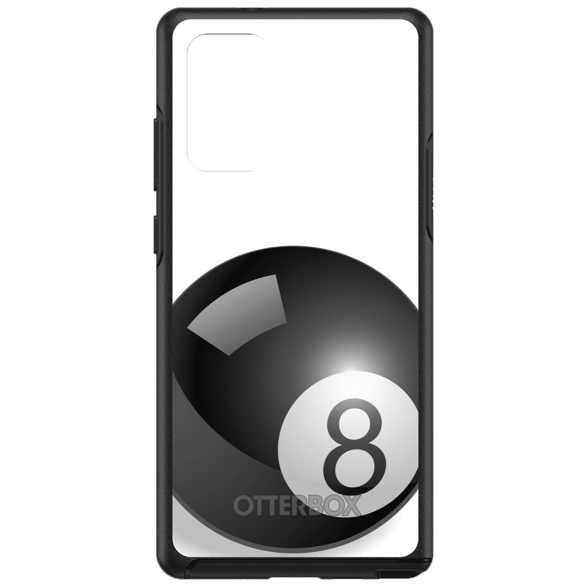 Black Eight Ball 8 OtterBox Symmetry Case for iPhone & Galaxy, view 10
