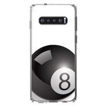 DistinctInk® Clear Shockproof Hybrid Case for Apple iPhone / Samsung Galaxy / Google Pixel - Black Eight Ball 8