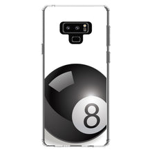DistinctInk® Clear Shockproof Hybrid Case for Apple iPhone / Samsung Galaxy / Google Pixel - Black Eight Ball 8