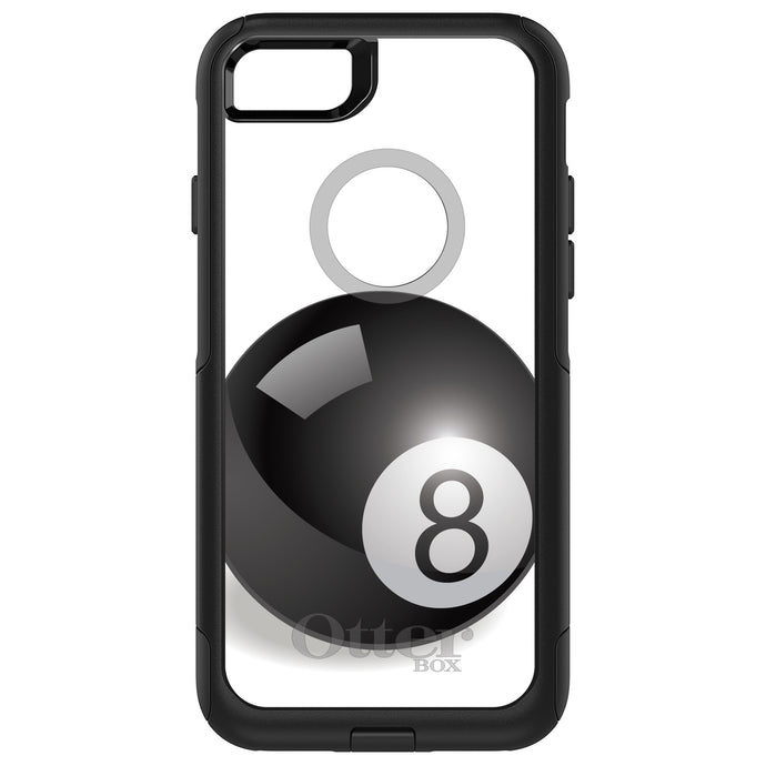 DistinctInk OtterBox Commuter Series Case for Apple iPhone or Samsung Galaxy - Black Eight Ball 8