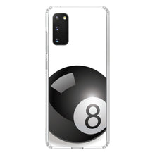 DistinctInk® Clear Shockproof Hybrid Case for Apple iPhone / Samsung Galaxy / Google Pixel - Black Eight Ball 8