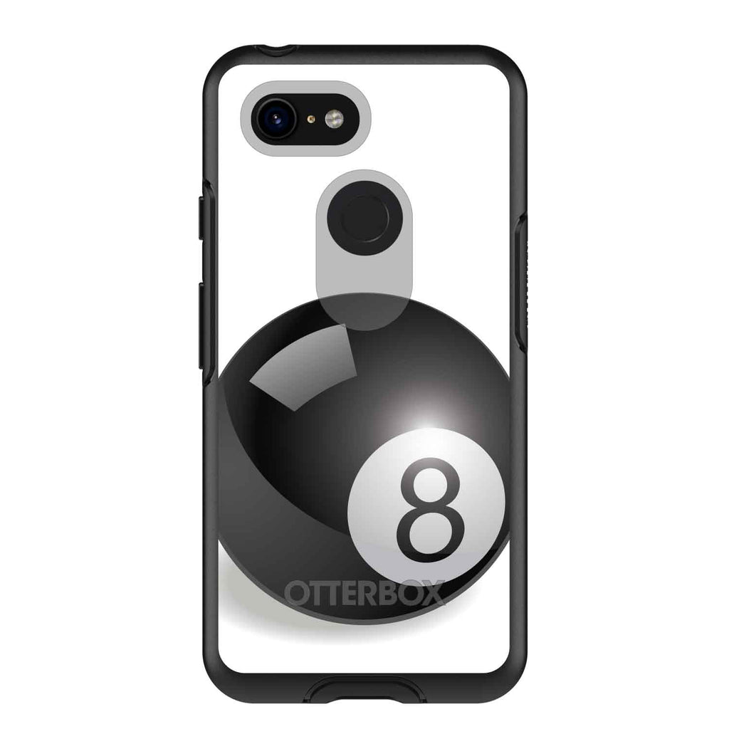 Black Eight Ball 8 OtterBox Symmetry Case for iPhone & Galaxy, view 15