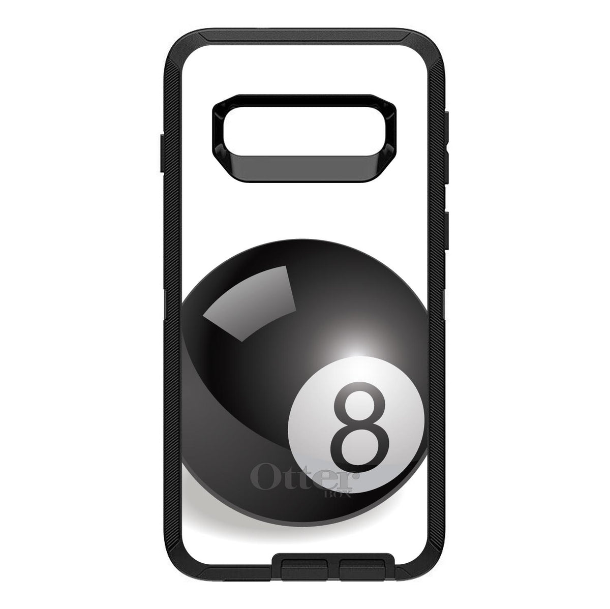Black Eight Ball 8 OtterBox Defender Case for iPhone & Galaxy, view 9