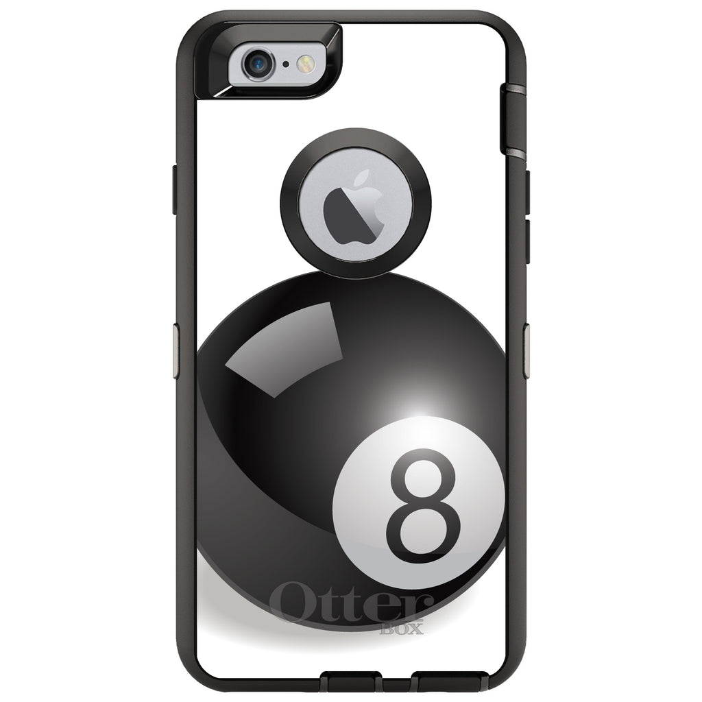 Black Eight Ball 8 OtterBox Defender Case for iPhone & Galaxy, view 4