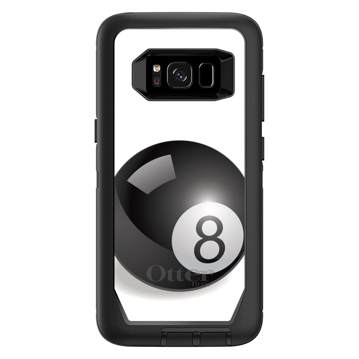 Black Eight Ball 8 OtterBox Defender Case for iPhone & Galaxy, view 12