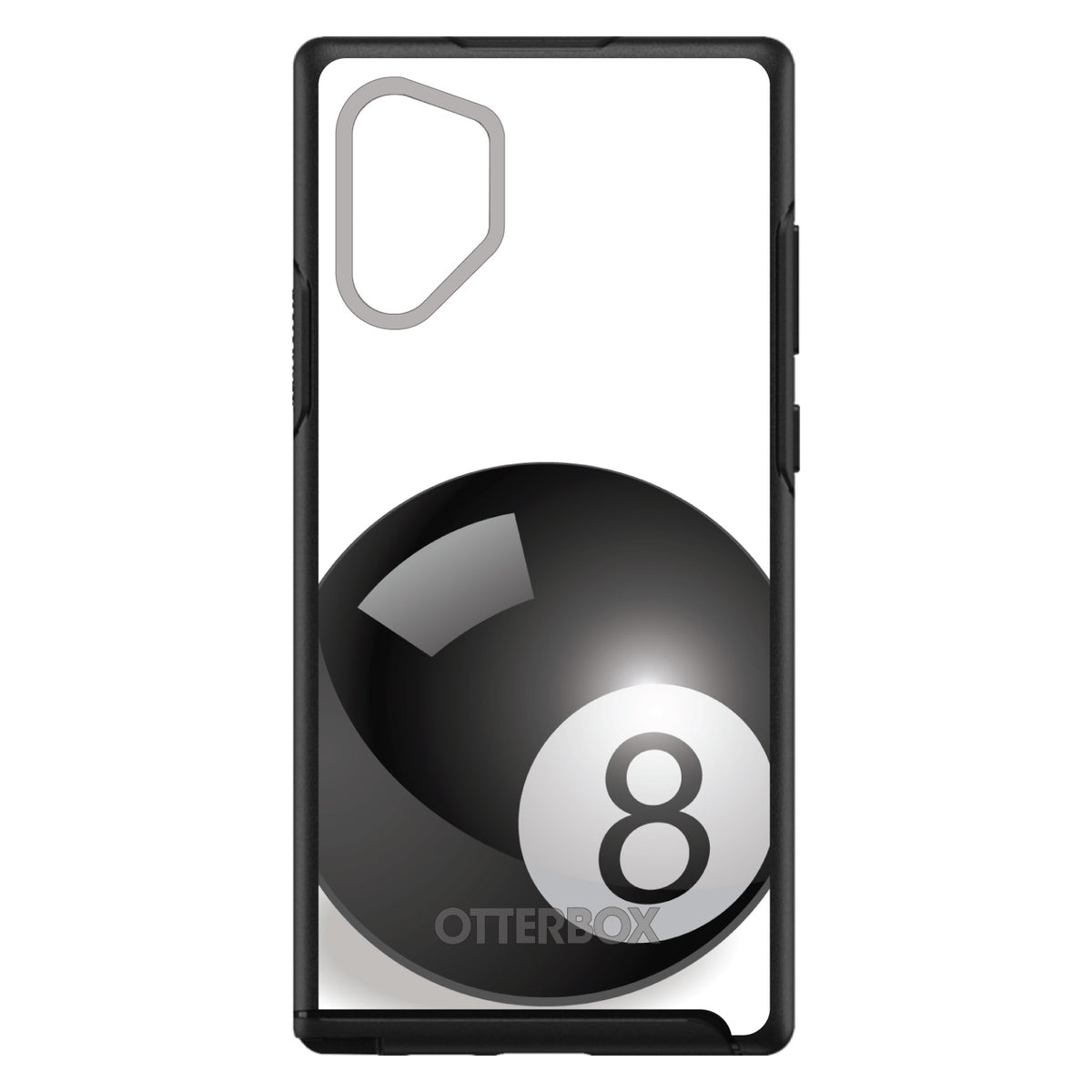 Black Eight Ball 8 OtterBox Symmetry Case for iPhone & Galaxy, view 12
