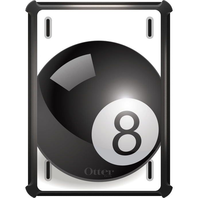 DistinctInk™ OtterBox Defender Series Case for Apple iPad / iPad Pro / iPad Air / iPad Mini - Black Eight Ball 8
