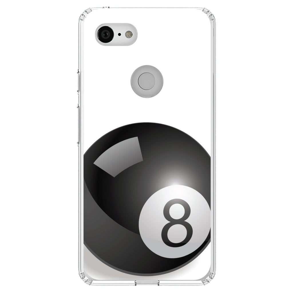 Black Eight Ball 8 Clear Shockproof iPhone Case, view 22