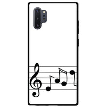 DistinctInk® Hard Plastic Snap-On Case for Apple iPhone or Samsung Galaxy - Treble Staff Music Notes