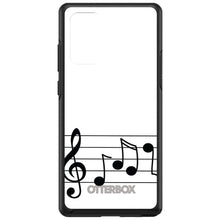 DistinctInk™ OtterBox Symmetry Series Case for Apple iPhone / Samsung Galaxy / Google Pixel - Treble Staff Music Notes