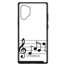 DistinctInk™ OtterBox Symmetry Series Case for Apple iPhone / Samsung Galaxy / Google Pixel - Treble Staff Music Notes