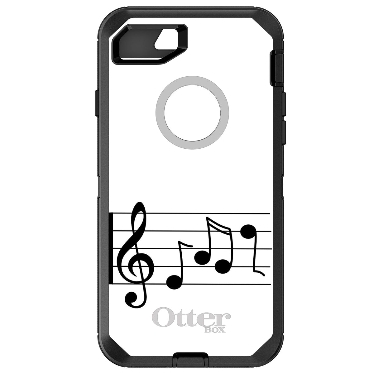 Treble Staff Music Notes OtterBox Defender Case for iPhone & Galaxy