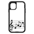 Treble Staff Music Notes OtterBox Defender Case for iPhone & Galaxy, view 2