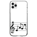 Treble Staff Music Notes Clear Shockproof iPhone Case