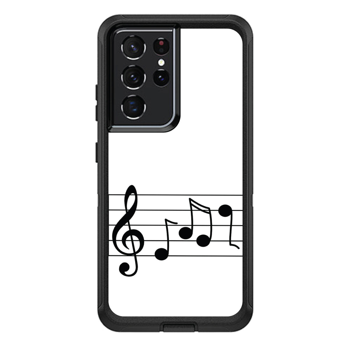 Treble Staff Music Notes OtterBox Defender Case for iPhone & Galaxy, view 7
