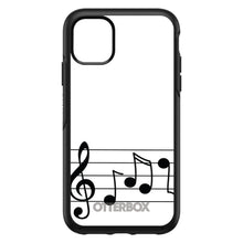 DistinctInk™ OtterBox Symmetry Series Case for Apple iPhone / Samsung Galaxy / Google Pixel - Treble Staff Music Notes