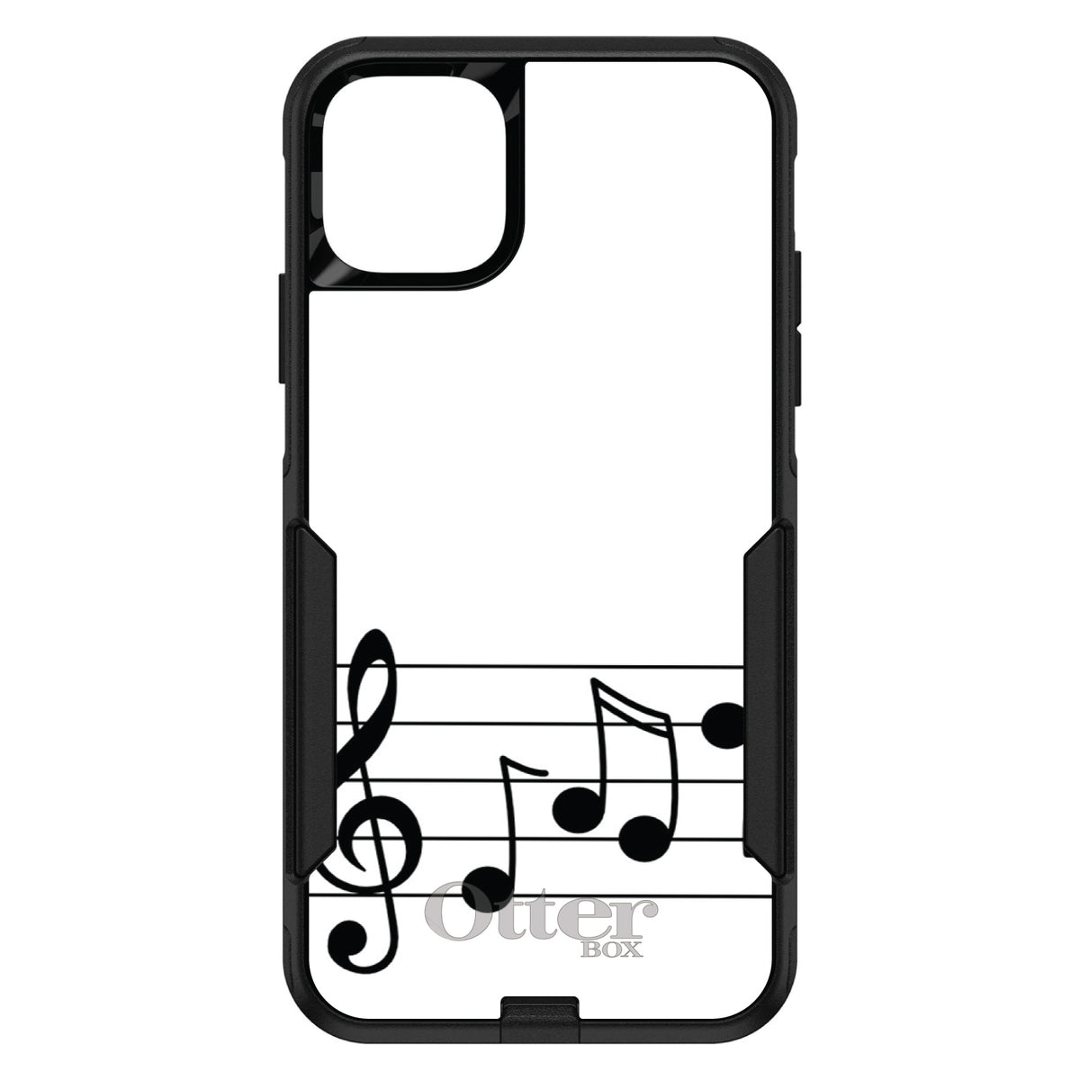Treble Staff Music Notes OtterBox Commuter Case for iPhone & Galaxy, view 2