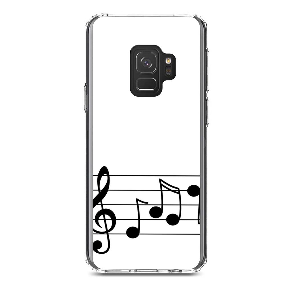 Treble Staff Music Notes Clear Shockproof iPhone Case, view 19