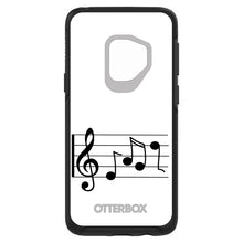 DistinctInk™ OtterBox Symmetry Series Case for Apple iPhone / Samsung Galaxy / Google Pixel - Treble Staff Music Notes