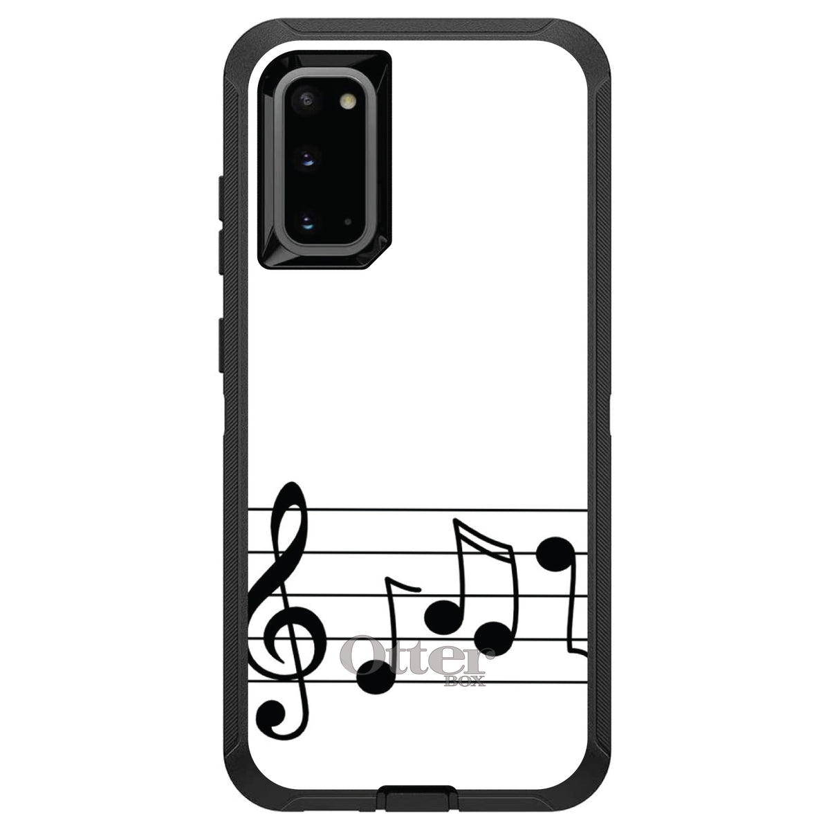 Treble Staff Music Notes OtterBox Defender Case for iPhone & Galaxy, view 8