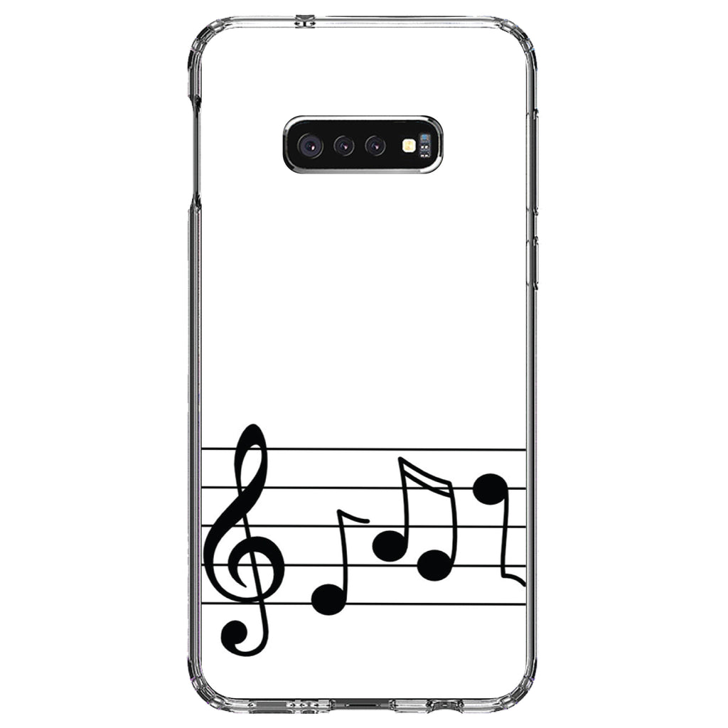 Treble Staff Music Notes Clear Shockproof iPhone Case, view 18