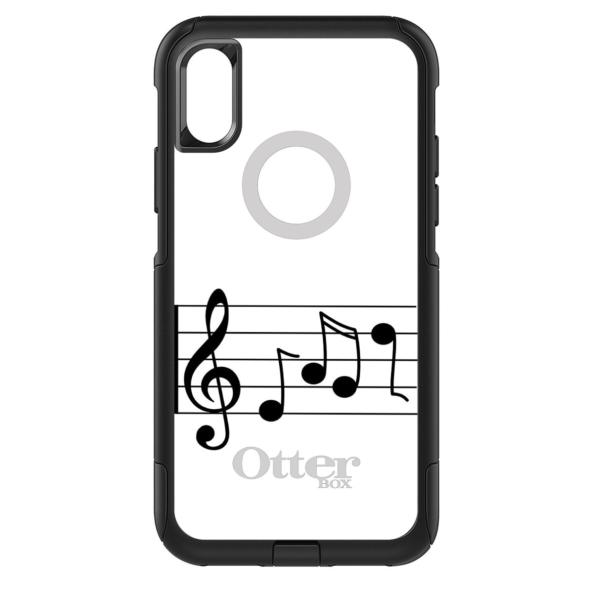 Treble Staff Music Notes OtterBox Commuter Case for iPhone & Galaxy, view 3