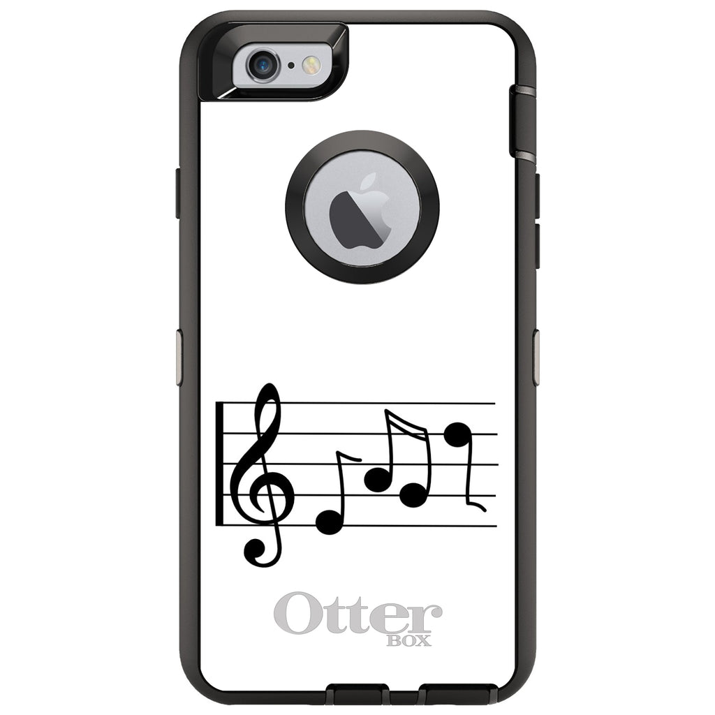 Treble Staff Music Notes OtterBox Defender Case for iPhone & Galaxy, view 4
