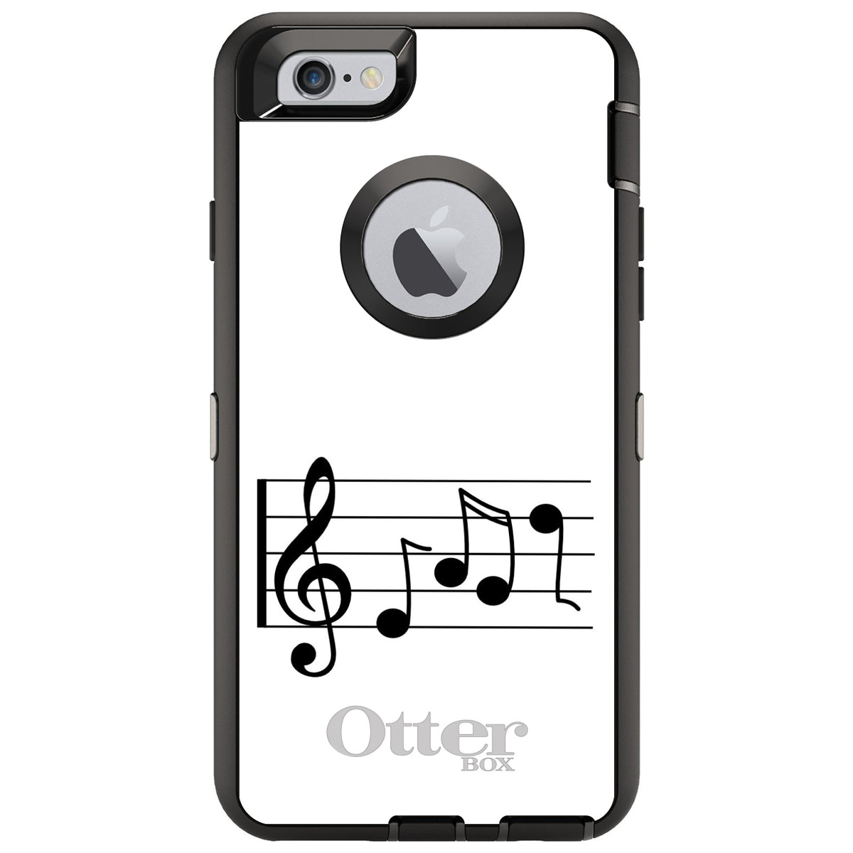 Treble Staff Music Notes OtterBox Defender Case for iPhone & Galaxy, view 4