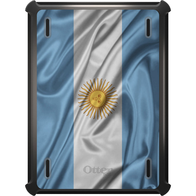 DistinctInk™ OtterBox Defender Series Case for Apple iPad / iPad Pro / iPad Air / iPad Mini - Argentina Waving Flag