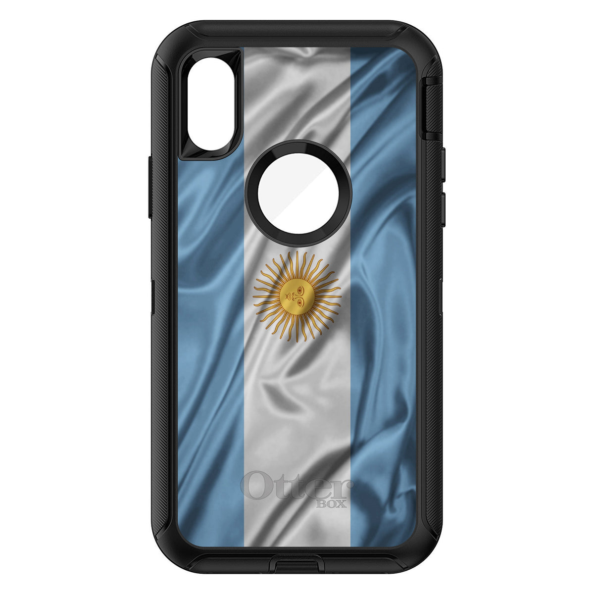 Argentina Waving Flag OtterBox Defender Case for iPhone & Galaxy, view 3