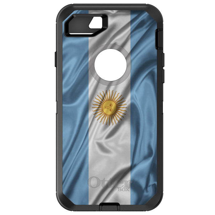 DistinctInk™ OtterBox Defender Series Case for Apple iPhone / Samsung Galaxy / Google Pixel - Argentina Waving Flag