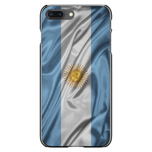 DistinctInk® Hard Plastic Snap-On Case for Apple iPhone or Samsung Galaxy - Argentina Waving Flag