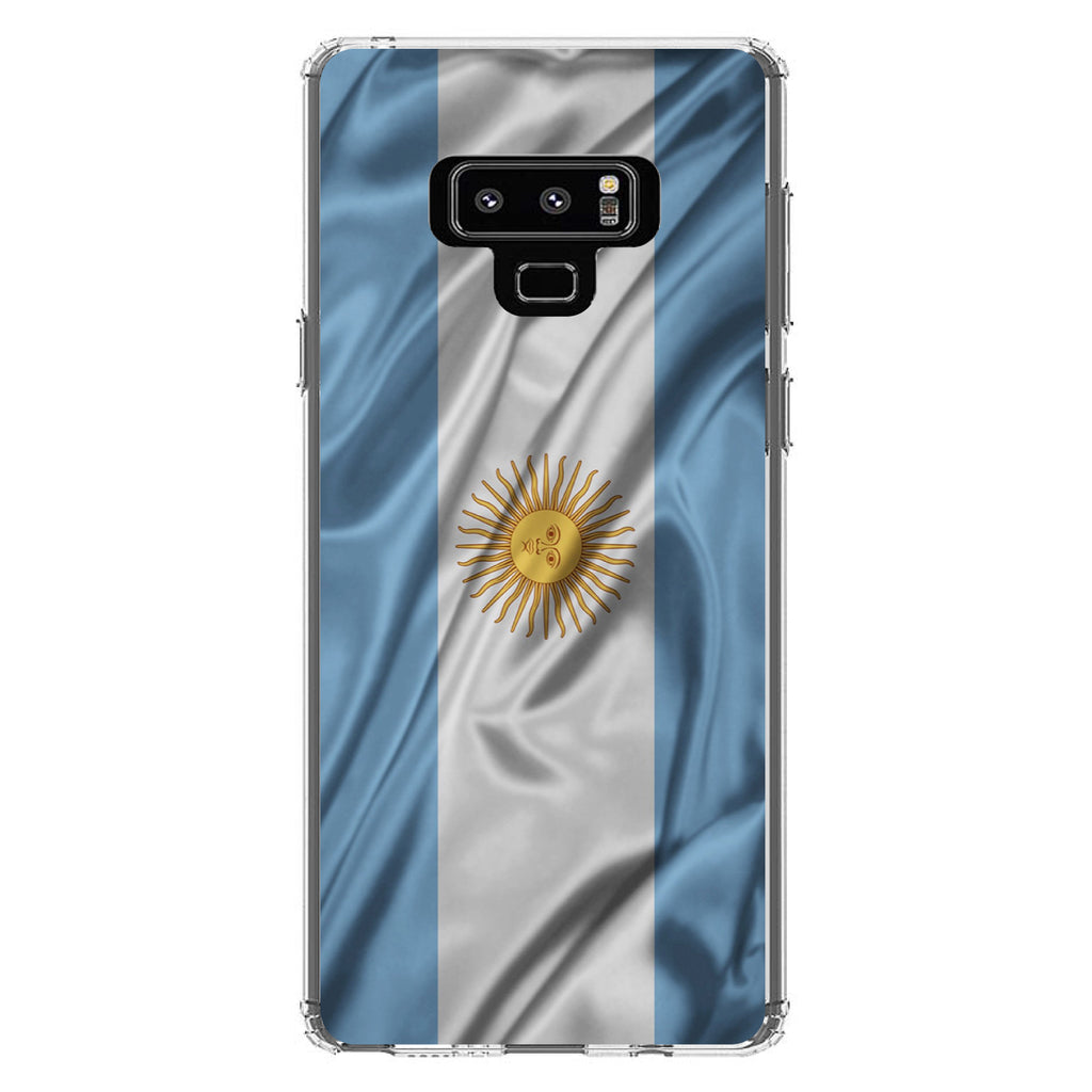 Argentina Waving Flag Clear Shockproof iPhone Case, view 11