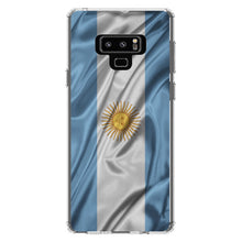 DistinctInk® Clear Shockproof Hybrid Case for Apple iPhone / Samsung Galaxy / Google Pixel - Argentina Waving Flag