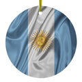 Argentina Waving Flag Ceramic Ornament