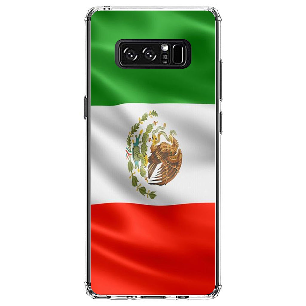 Red White Green Mexican Flag Mexico Clear Shockproof iPhone Case, view 12