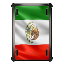 DistinctInk™ OtterBox Defender Series Case for Apple iPad / iPad Pro / iPad Air / iPad Mini - Red White Green Mexican Flag Mexico