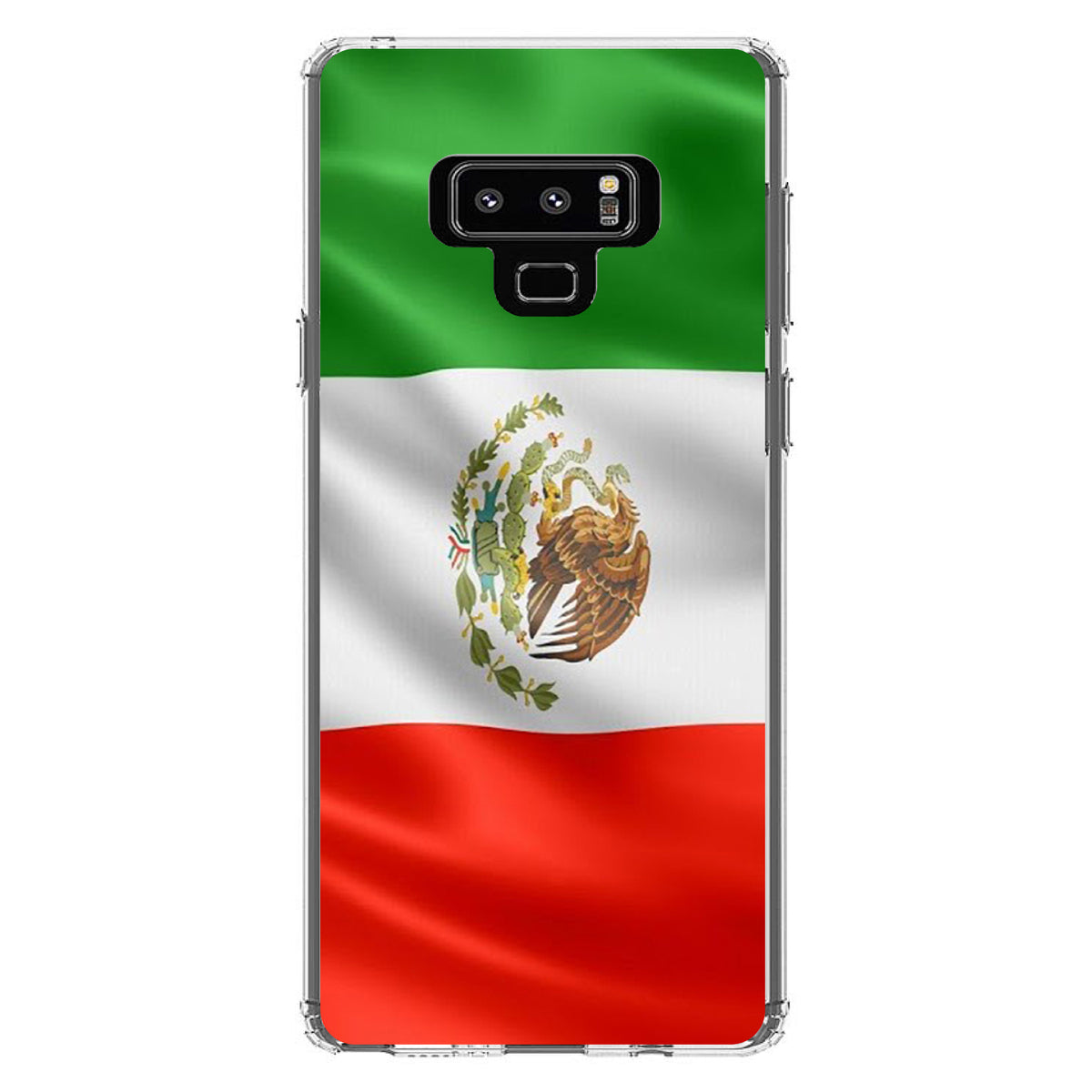 Red White Green Mexican Flag Mexico Clear Shockproof iPhone Case, view 11