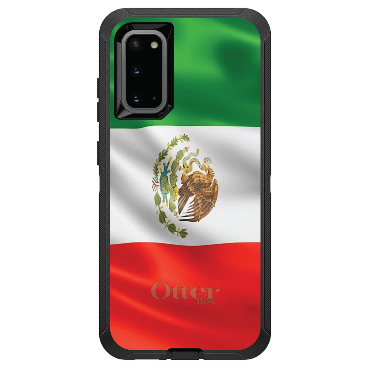 Red White Green Mexican Flag Mexico OtterBox Defender Case for iPhone & Galaxy, view 5