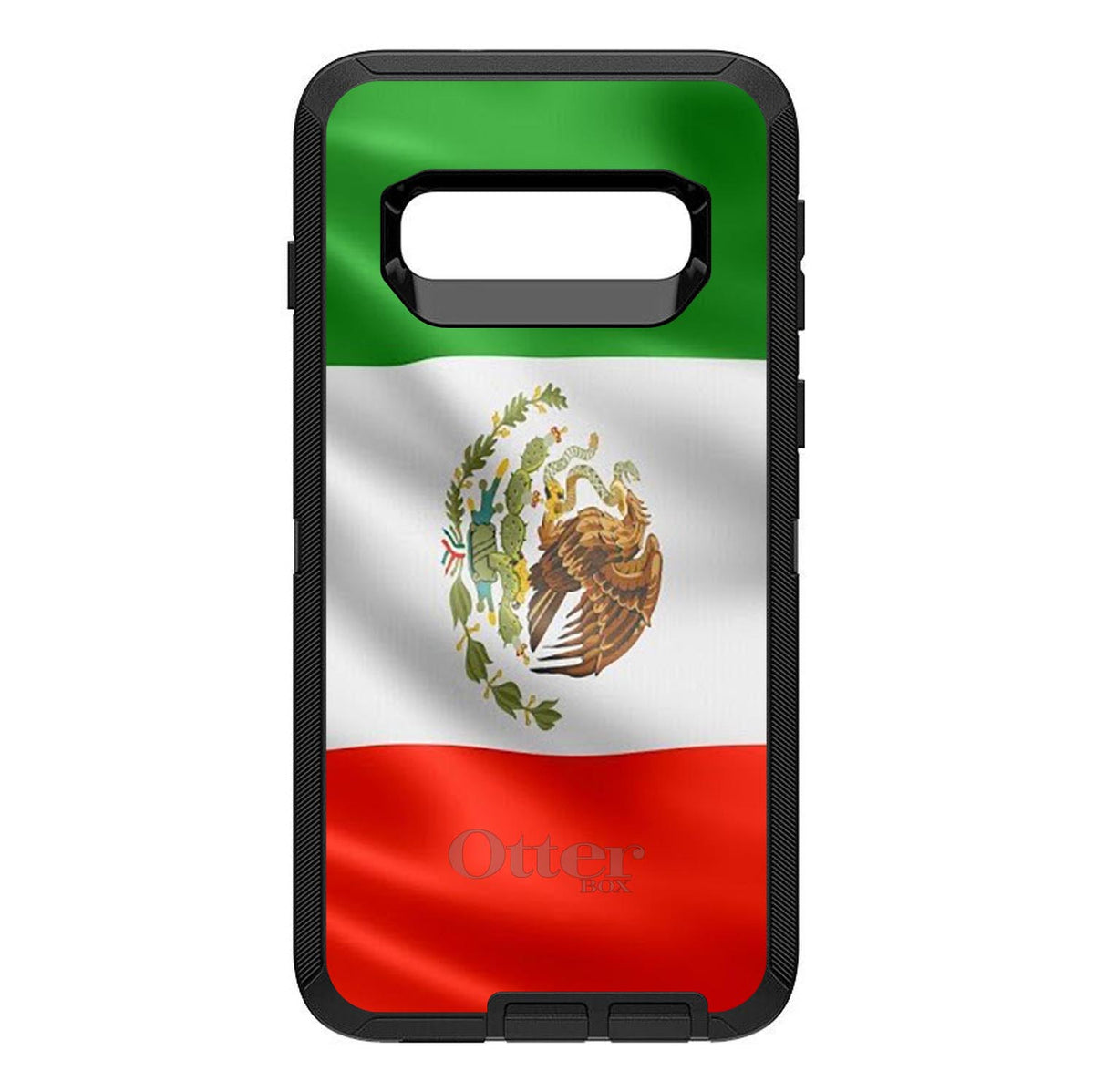 Red White Green Mexican Flag Mexico OtterBox Defender Case for iPhone & Galaxy, view 6